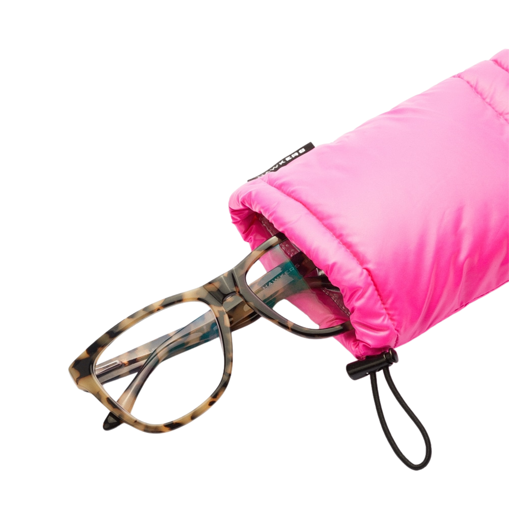 Funda Nylon Lentes De Sol - Rosado Plateado