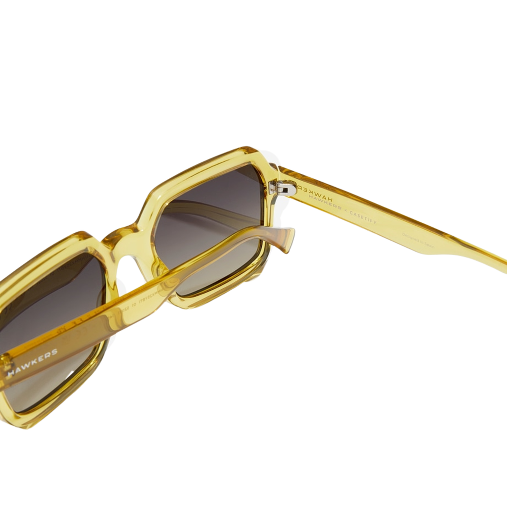 Lentes De Sol - Casetify Minimal Max Negro Amarillo