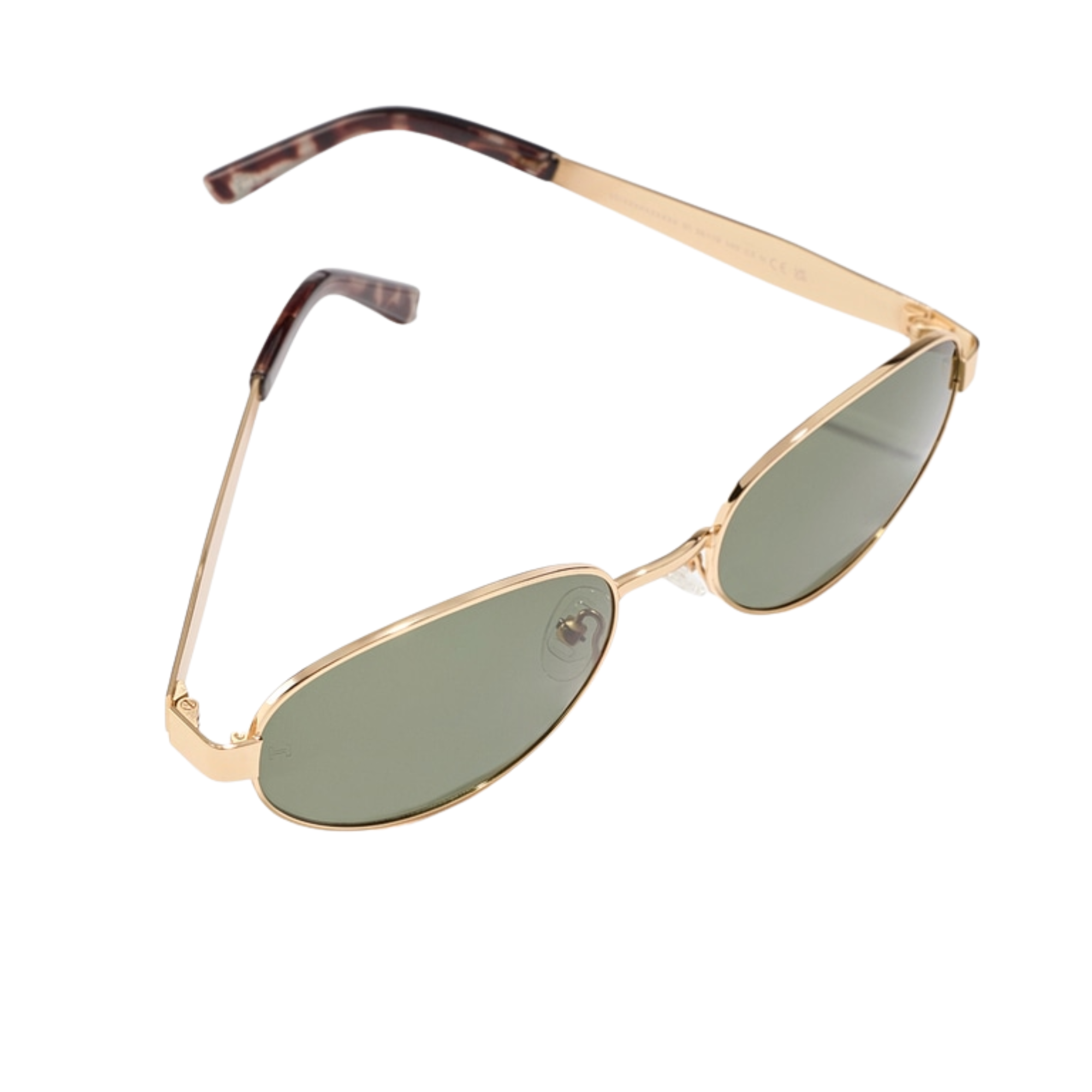 Lentes De Sol - Electra Verde Dorado Carey