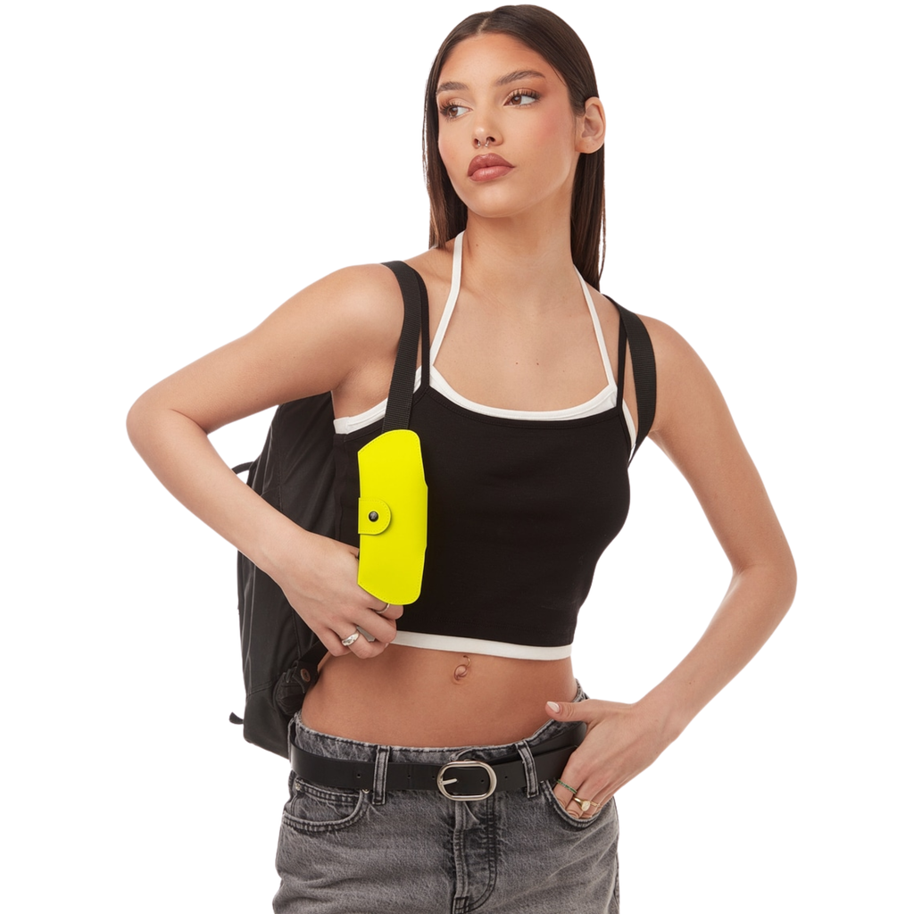 Estuche Lentes De Sol - Belt Soft Case Amarillo