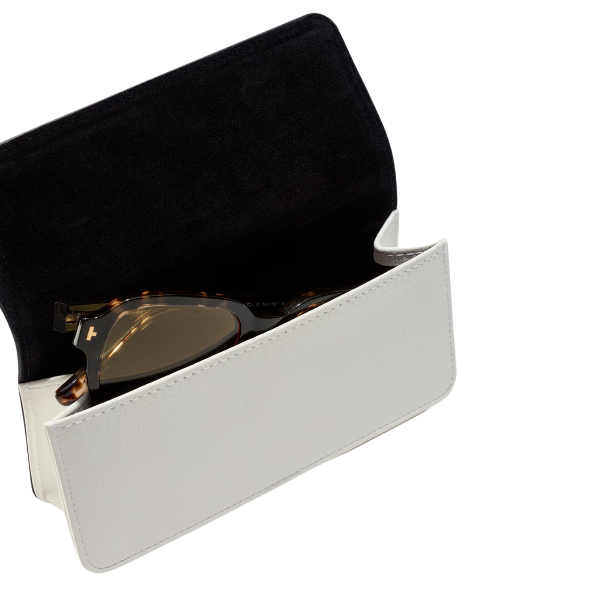 Estuche De Lentes - Wedge Case - Blanco/negro