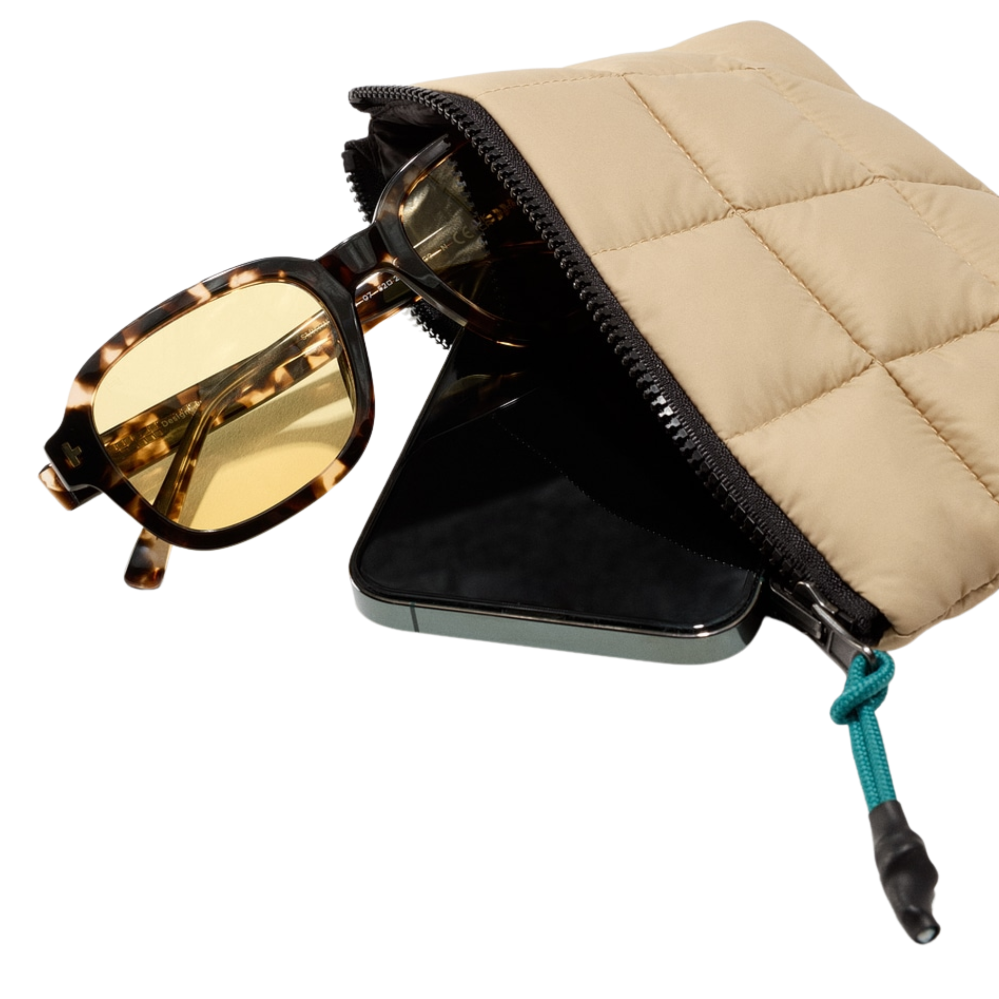 Estuche Lentes De Sol - Zipper Pouch Sand Beige