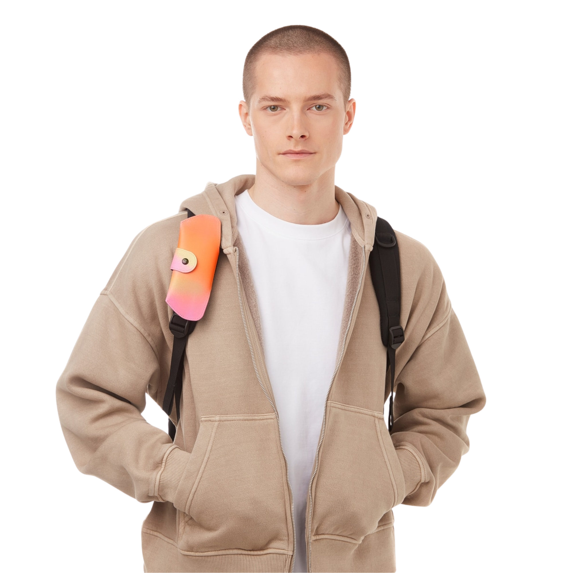 Estuche Lentes De Sol - Belt Soft Case Rosado