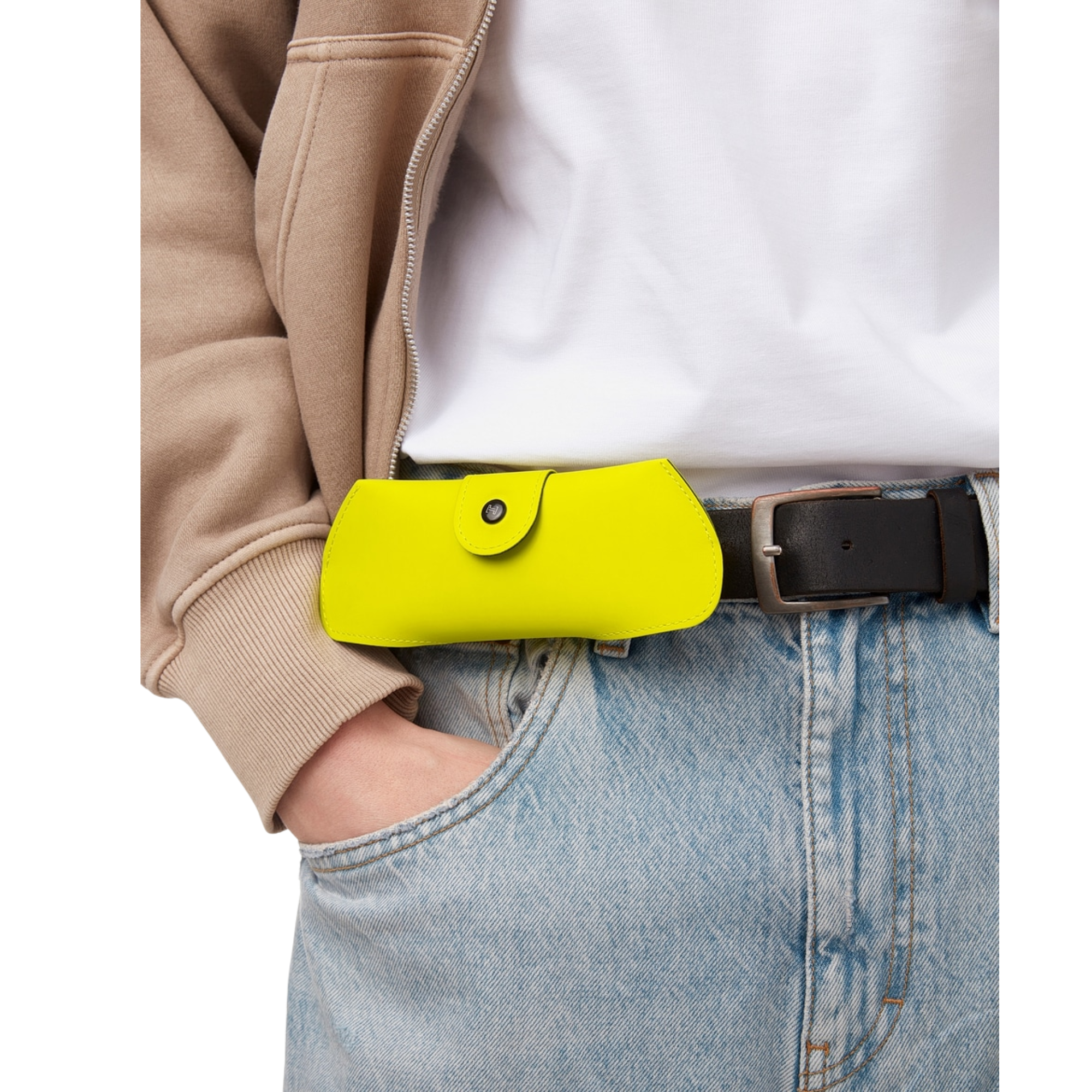 Estuche Lentes De Sol - Belt Soft Case Amarillo