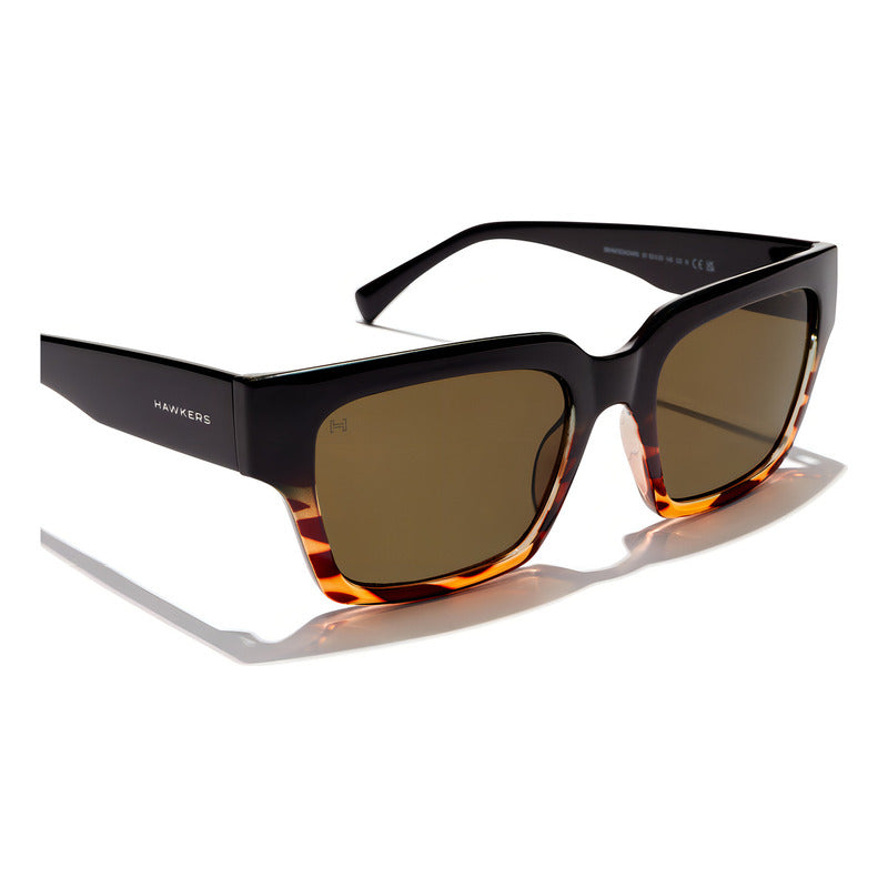 Lentes De Sol Hawkers Mate Carey Olive Eco Negro/carey/marrón