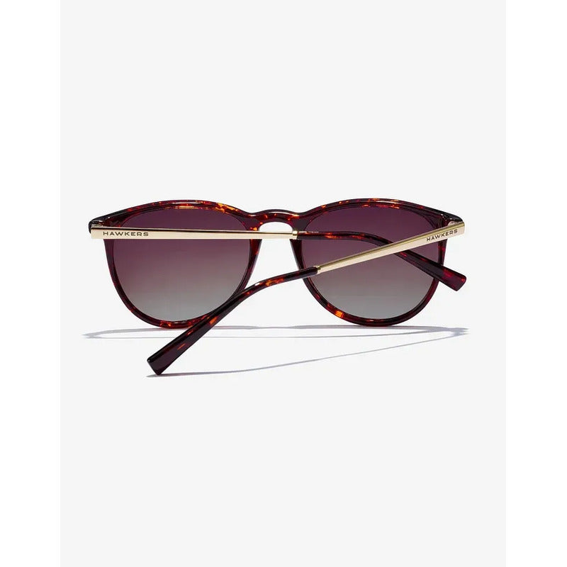 Lentes De Sol - Hawkers - Ollie Polarizado Carey Marrón Marrón Claro Dorado