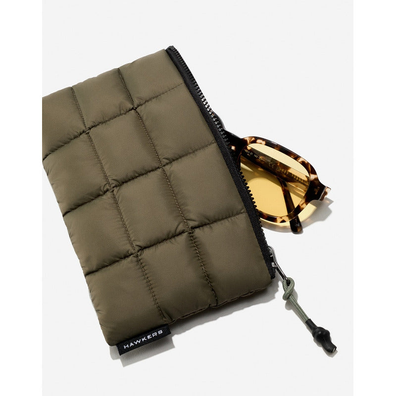 Estuche De Lentes Hawkers - Zipper Pouch - Military Green Verde