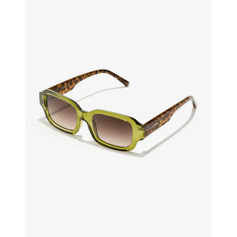 Lentes De Sol - Hawkers - Azure - Green Earth Estilo Retro Verde Musgo Marrón Claro Carey