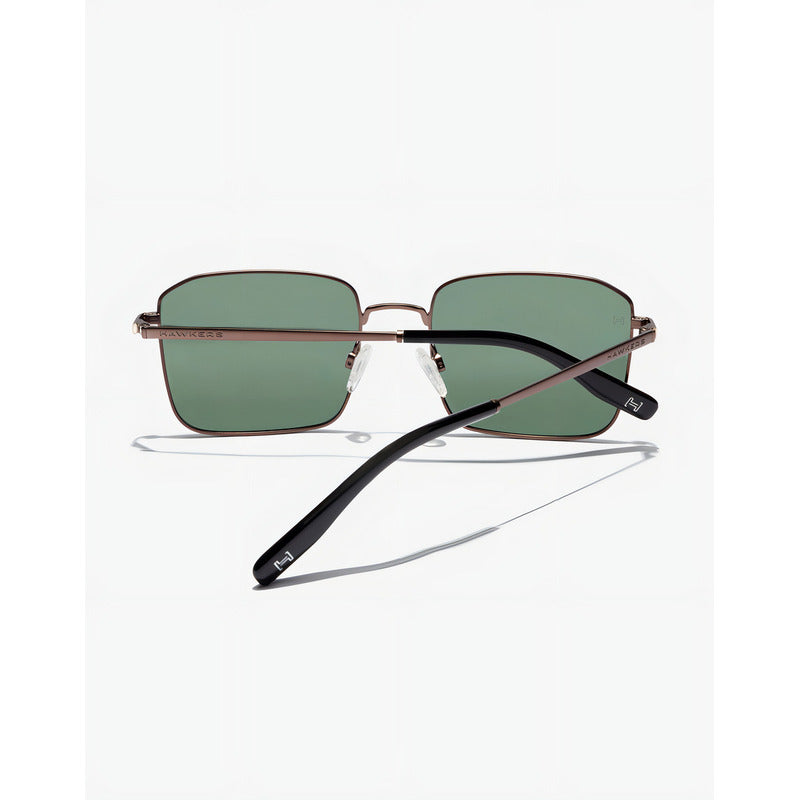 Gafas De Sol Hawkers Iris Polarized Gun Metal Alligator Lente Verde Varilla Gris Armazón Gris Diseño Mirror Espejo