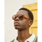 Lentes De Sol - Hawkers - Vietri Marrón Claro Mostaza