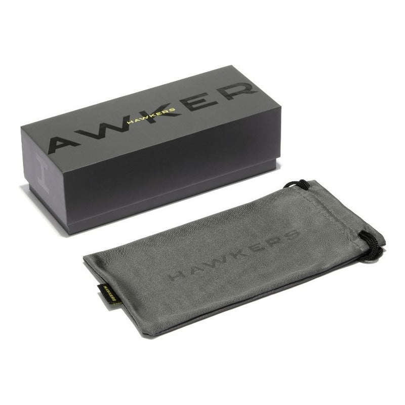 Lentes De Sol Hawkers Flush Polarizado Negro Espejo