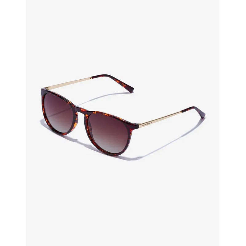 Lentes De Sol - Hawkers - Ollie Polarizado Carey Marrón Marrón Claro Dorado