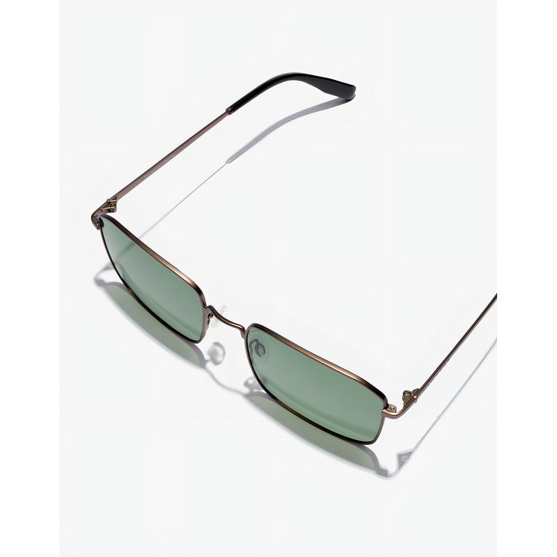 Gafas De Sol Hawkers Iris Polarized Gun Metal Alligator Lente Verde Varilla Gris Armazón Gris Diseño Mirror Espejo