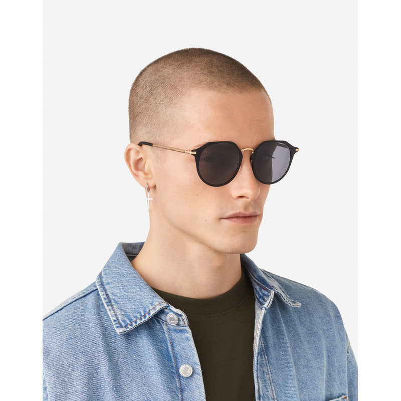 Lentes De Sol - Warwick Metal Negro