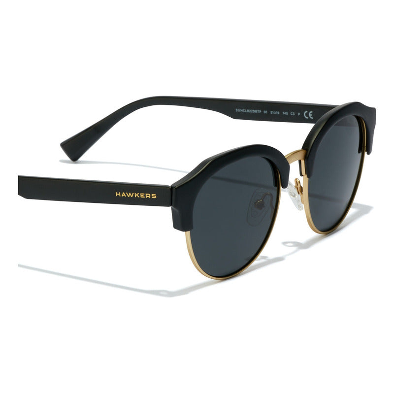 Lentes De Sol - Classic Rounded Polarizado Gold Dark
