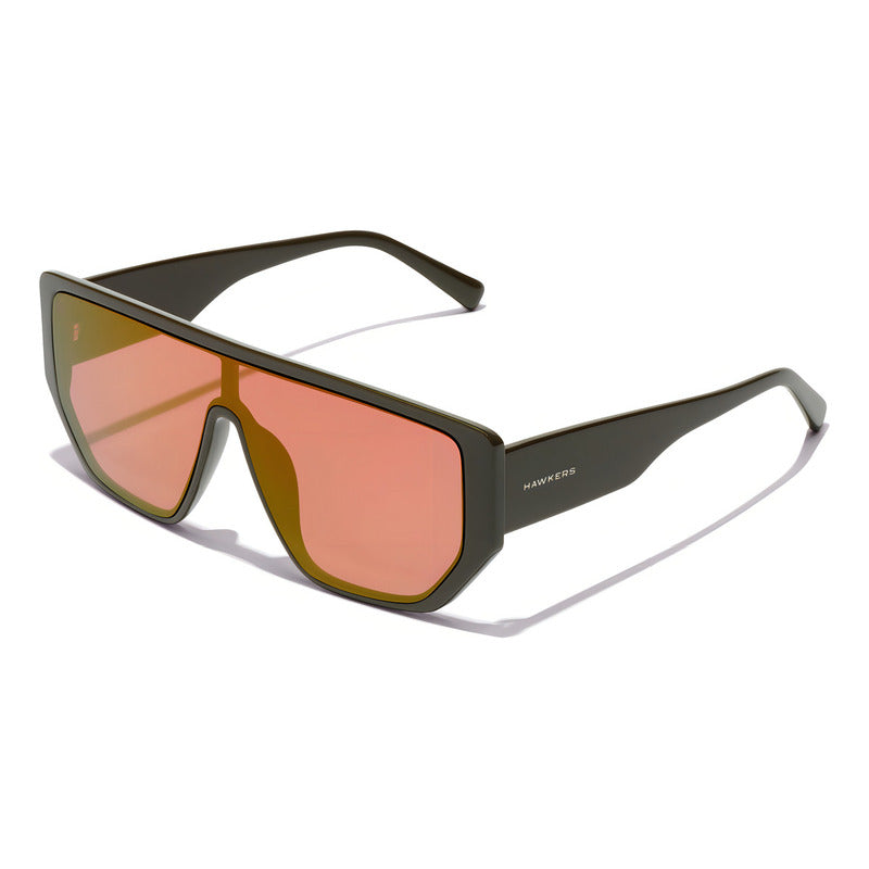 Lentes De Sol Hawkers Metro Dark Khaki Fuscia Eco Negro Rojo-rosado