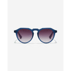 Gafas De Sol Polarizadas Hawkers Warwick Raw Hombre Y Mujer Lente Violeta Varilla Azul Armazón Azul Diseño Gradient