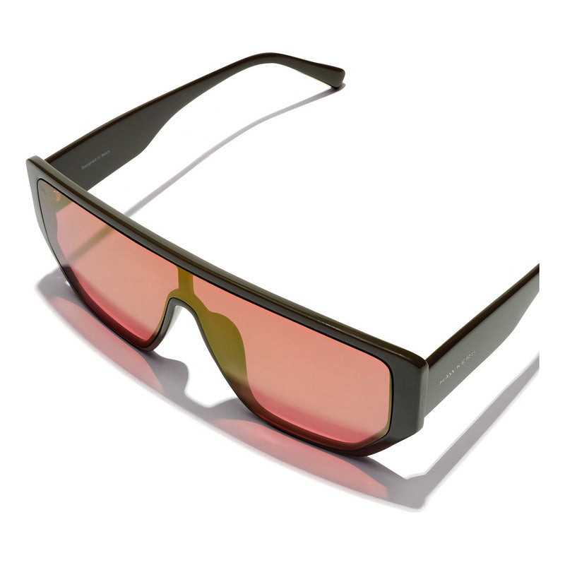 Lentes De Sol Hawkers Metro Dark Khaki Fuscia Eco Negro Rojo-rosado