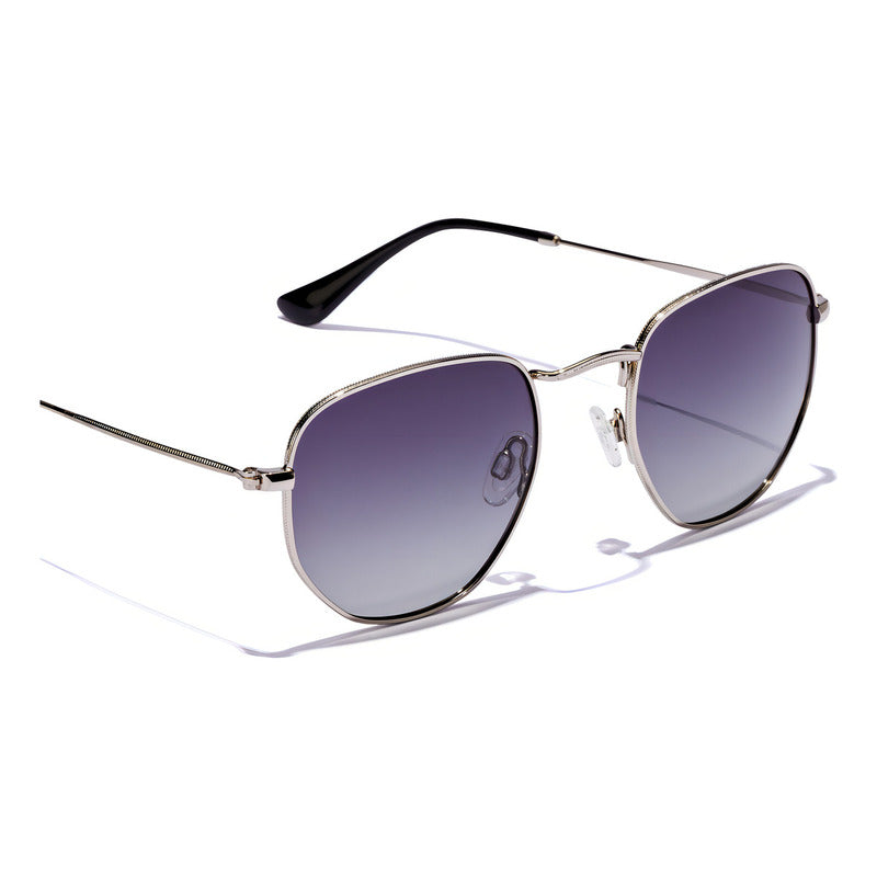 Gafas De Sol Hawkers Sixgon Hombre Y Mujer Elige Tu Color Lente Gris Oscuro Armazón Plateado