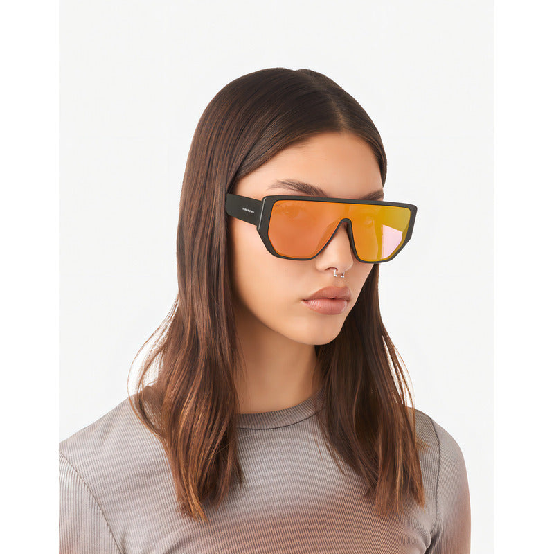 Lentes De Sol Hawkers Metro Dark Khaki Fuscia Eco Negro Rojo-rosado