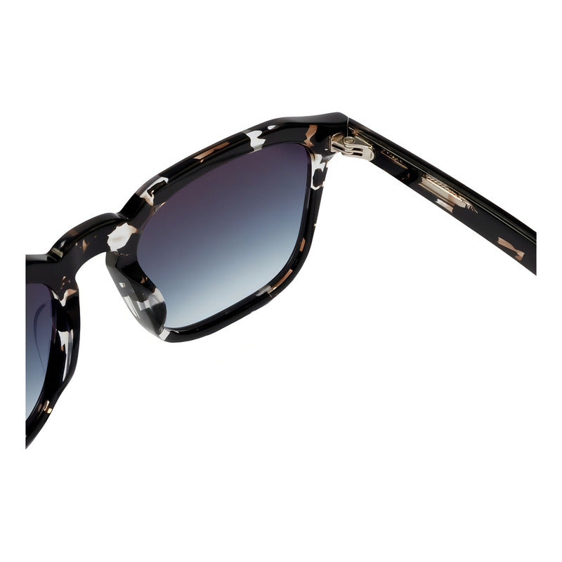 Anteojos De Sol Hawkers Lifestyle Eternity Diseño Twilight Armazón Carey Blanco/negro Y Lente Azul Oscuro