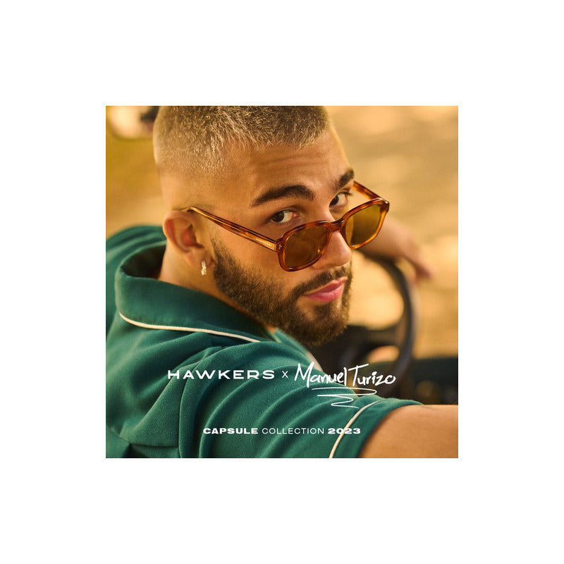 Lentes De Sol Hawkers Manuel Turizo Twist Carey Espejo Verde