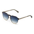 Anteojos De Sol Hawkers Lifestyle Warwick Venm Metal Diseño Twilight Armazón Plata Mate Y Lente Azul Oscuro