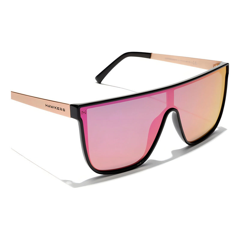 Lentes De Sol Hawkers - Paula Echevarría - Weed Nebula Dorado, Fuscia Y Naranja Rosa/azul Dorado
