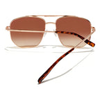 Lentes De Sol - Manuel Turizo - Cad Marrón gold Mirror Carey