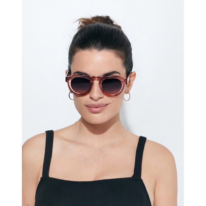 Lentes De Sol Hawkers Warwick Uptown Peach Sunrise Rosa/azul