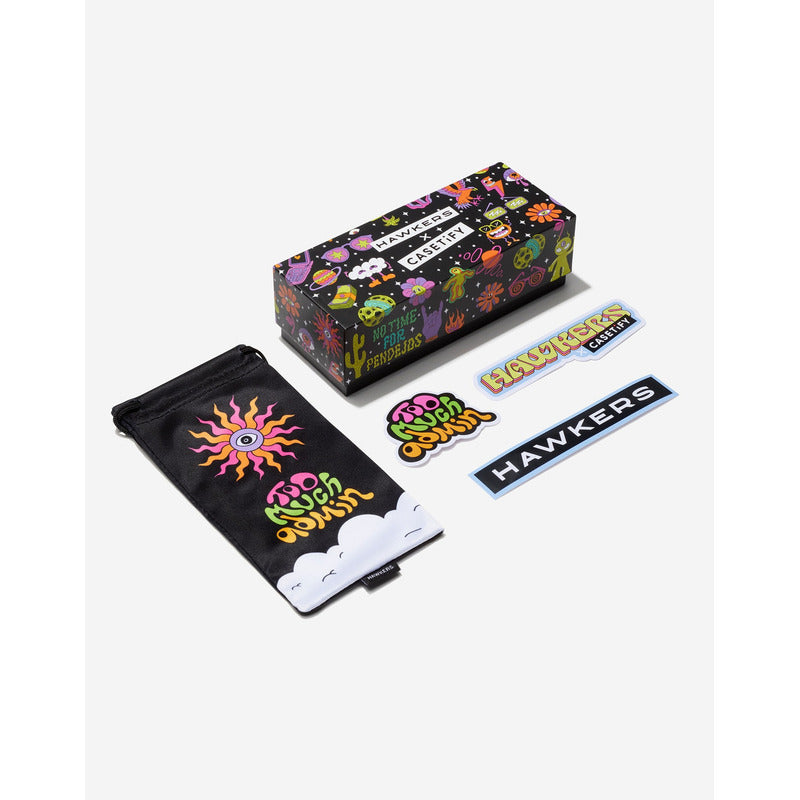 Lentes De Sol - Casetify Minimal Max Negro Amarillo
