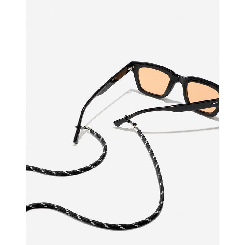 Hawkers - Cordon Lentes De Sol - Daily Cord - Negro Y Blanco