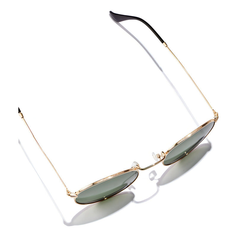 Lente De Sol Hawkers - Moma Midtown Unisex - Polarizadas Gold Green Verde Dorado