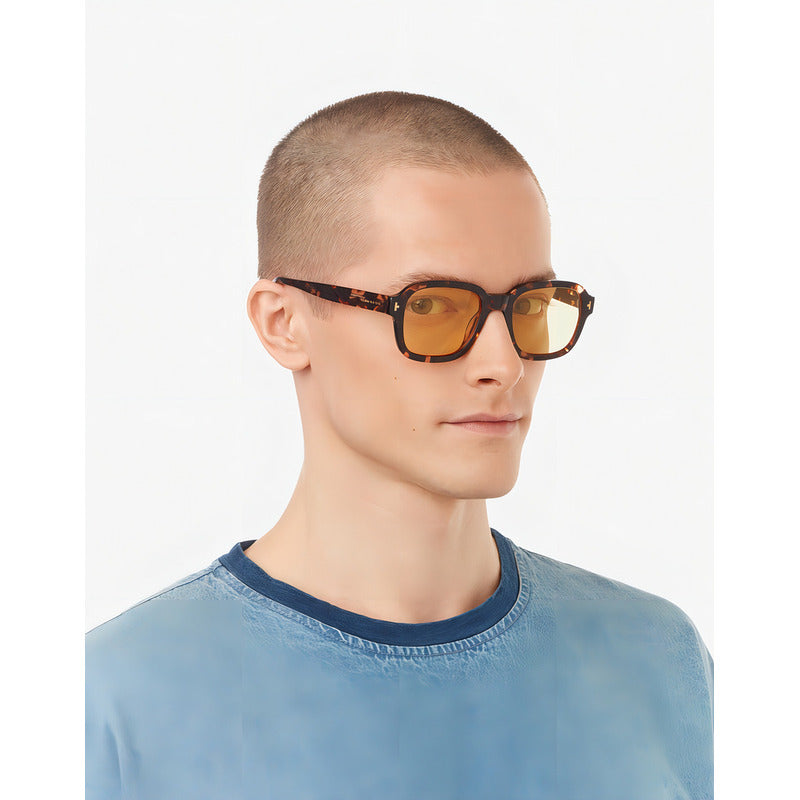 Lentes De Sol - Twist Beige Carey Amarillo