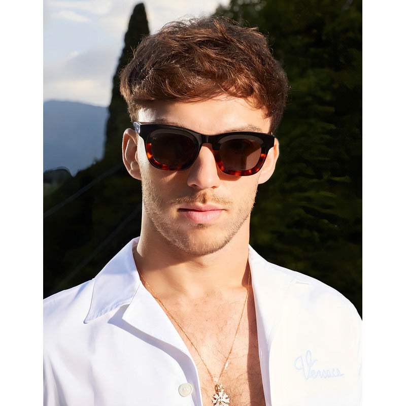 Lentes De Sol Hawkers - Pierre Gasly - Grid Negro/carey Negro Carey