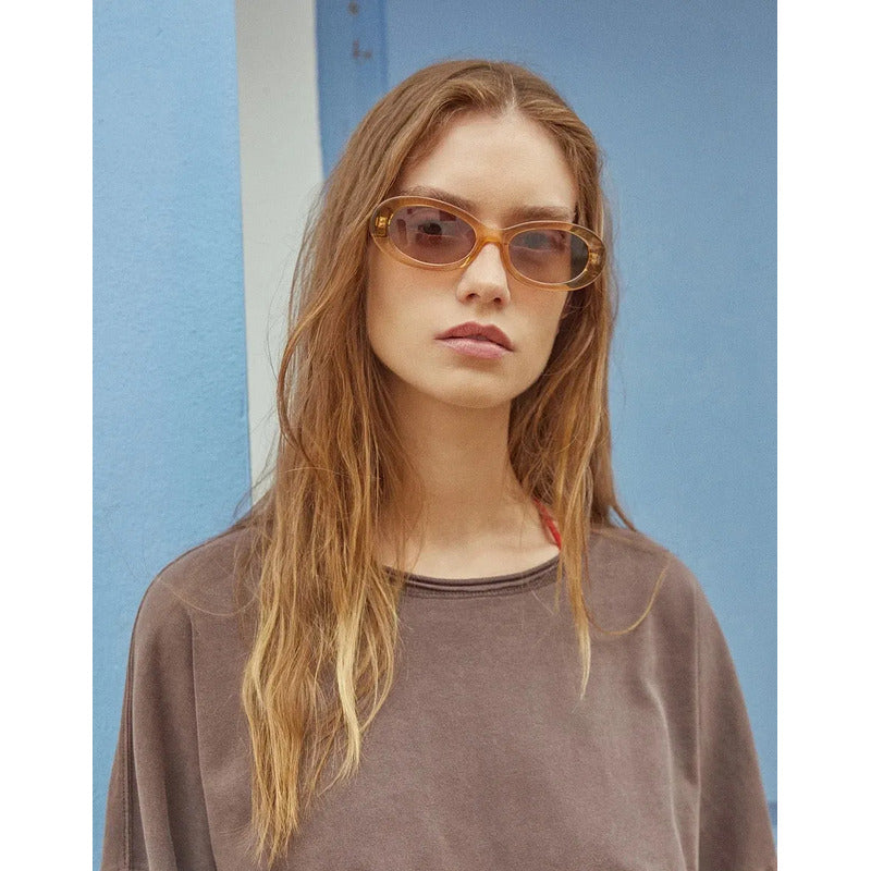 Hawkers Lente De Sol Glimmer Hglm26bgj0 Marrón Claro Crema Cerey