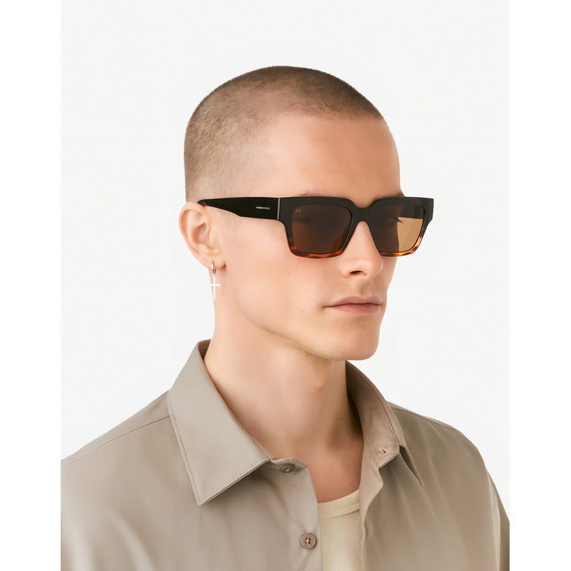 Lentes De Sol Hawkers Mate Carey Olive Eco Negro/carey/marrón