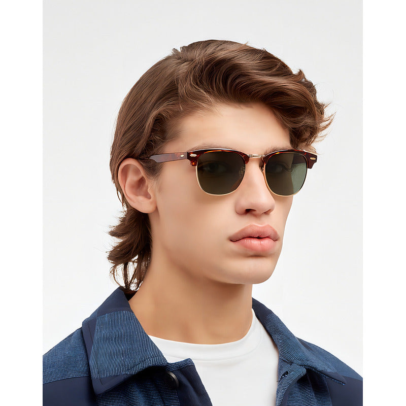 Lentes De Sol - Classic Bold Polarizado Carey Green