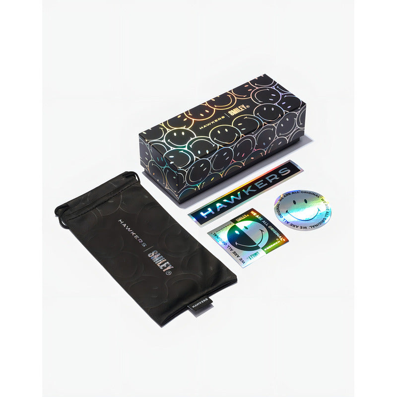 Lentes De Sol Hawkers Por Smiley® - Lash Eco Negro Naranja