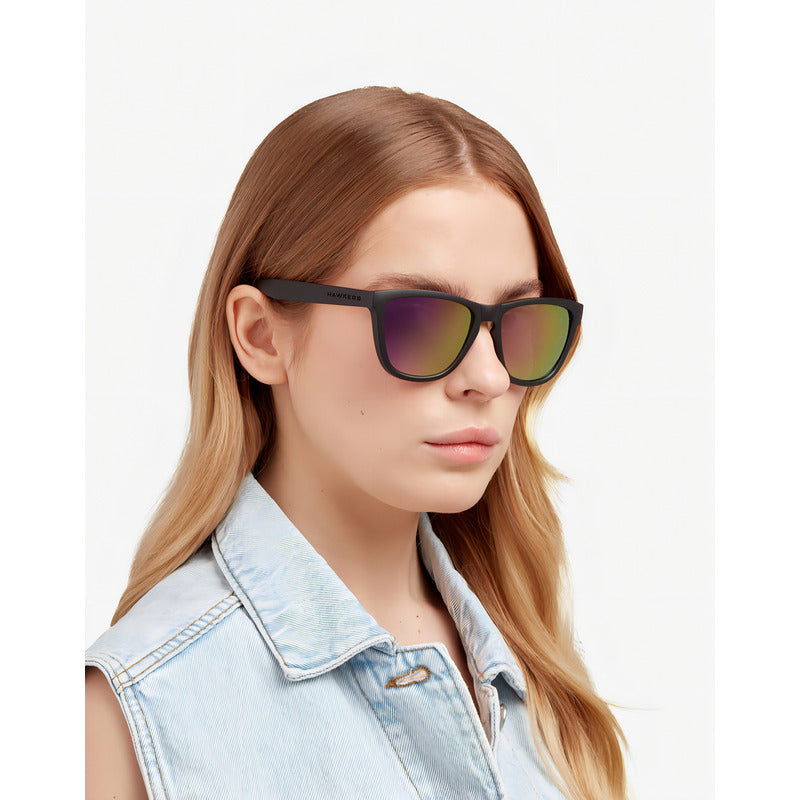 Lentes De Sol Hawkers One Black Nebula Polarizado Negro/rosado Polarized Black Nebula Fucsia Fucsia Negro Mate Negro Mate