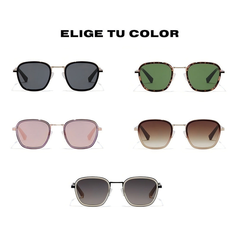 Anteojos De Sol Hawkers Lifestyle Chain Talle Adulto Armazón Marrón/dorado Y Lente Marrón