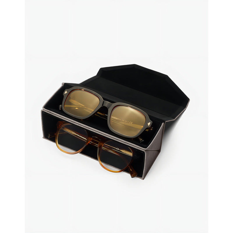 Estuche Lentes De Sol - Doble Gris Negro