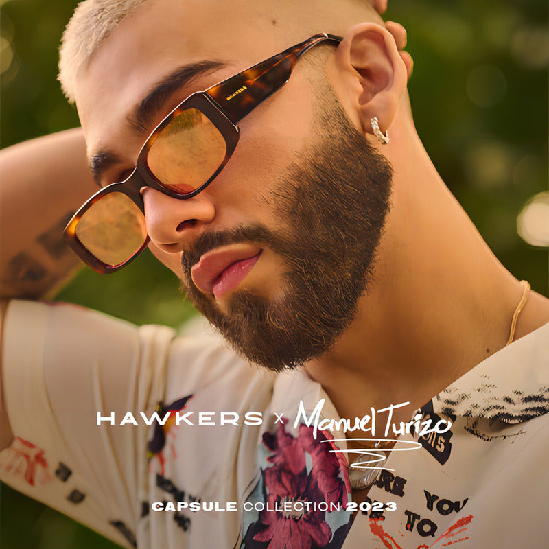 Lentes De Sol Hawkers Manuel Turizo Linda Carey Rosa Dorado