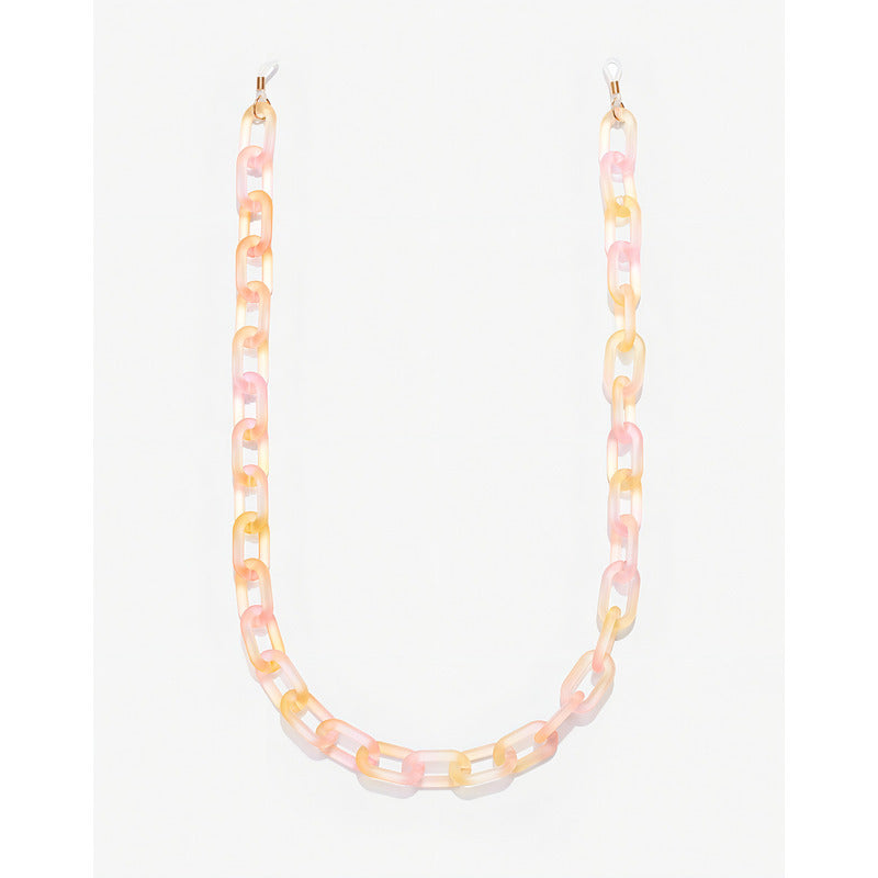 Hawkers - Cadena De Eslabones En Acrílico Para Lentes De Sol - Rosado/amarillo