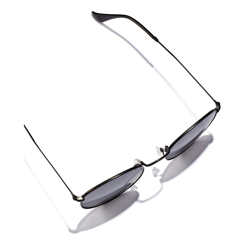 Lentes De Sol Hawkers Moma Midtown Black Grey Polarizado Negro Espejo