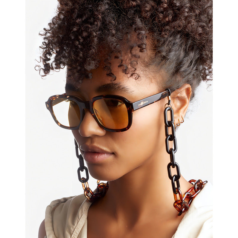 Hawkers - Cadena De Eslabones En Acrílico Para Lentes De Sol - Carey/negro/marrón