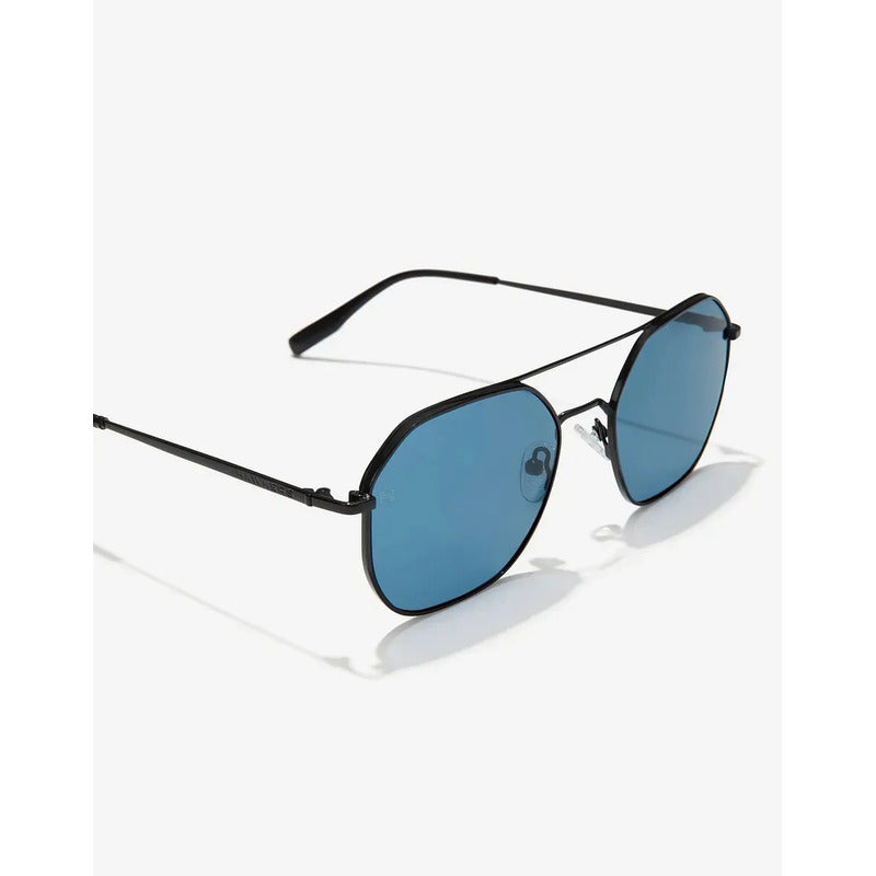 Lentes De Sol - Hawkers - Stride Gun Metal Azul Oscuro Negro