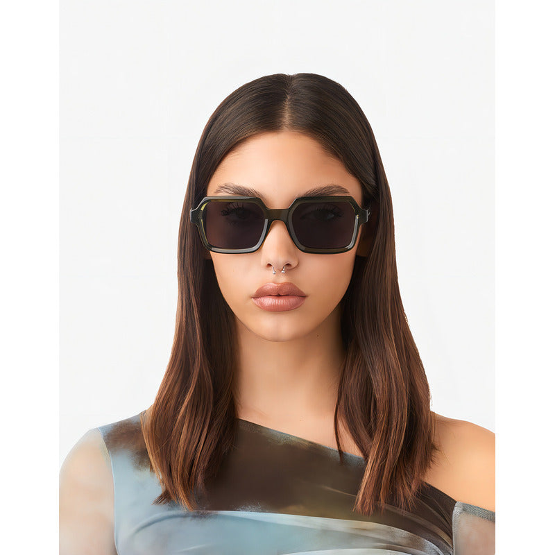 Lentes De Sol - Minimal Max Sage Green Dark