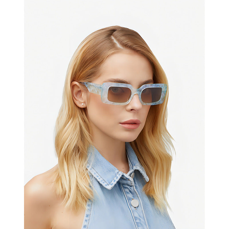 Lentes De Sol - Hawkers - Jam - Sea Shell Nature Verde Agua Marrón