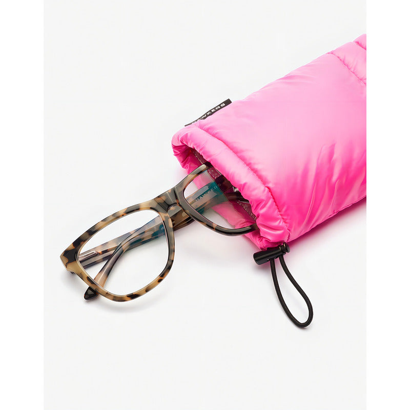 Hawkers - Funda De Nylon Acolchada Para Lentes De Sol - Rosado/plateado